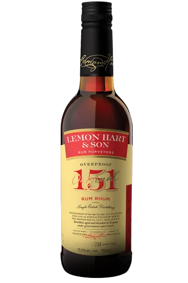 Buy Lemon Hart 151 Demerara Rum Available in 700ml